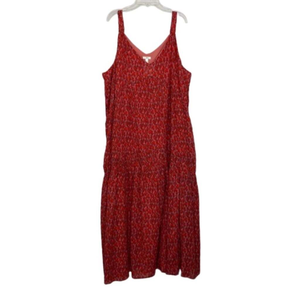 Joie Tea Rose sleeveless maxi tiered sun dress size XL